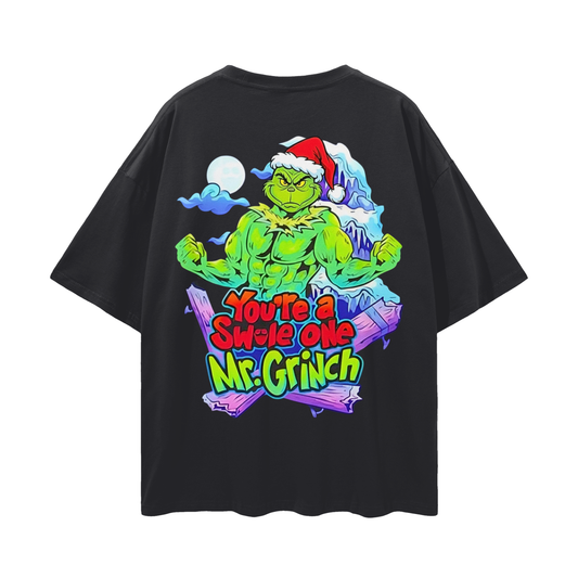 You're A Swole One Mr. Grinch Loose Drop Shoulder T-Shirt