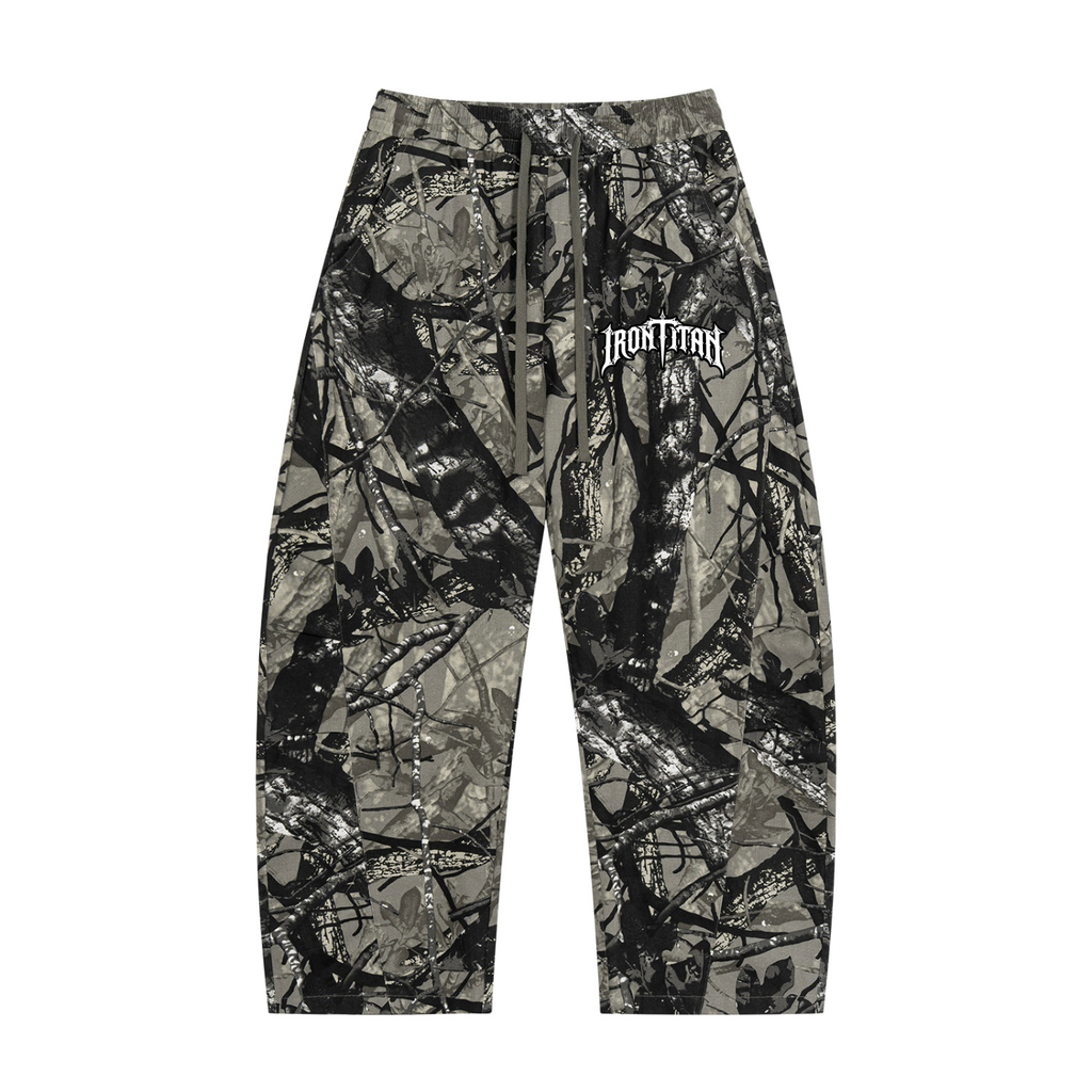 Unisex Iron Titan Tree Camo Barrel Leg Pants