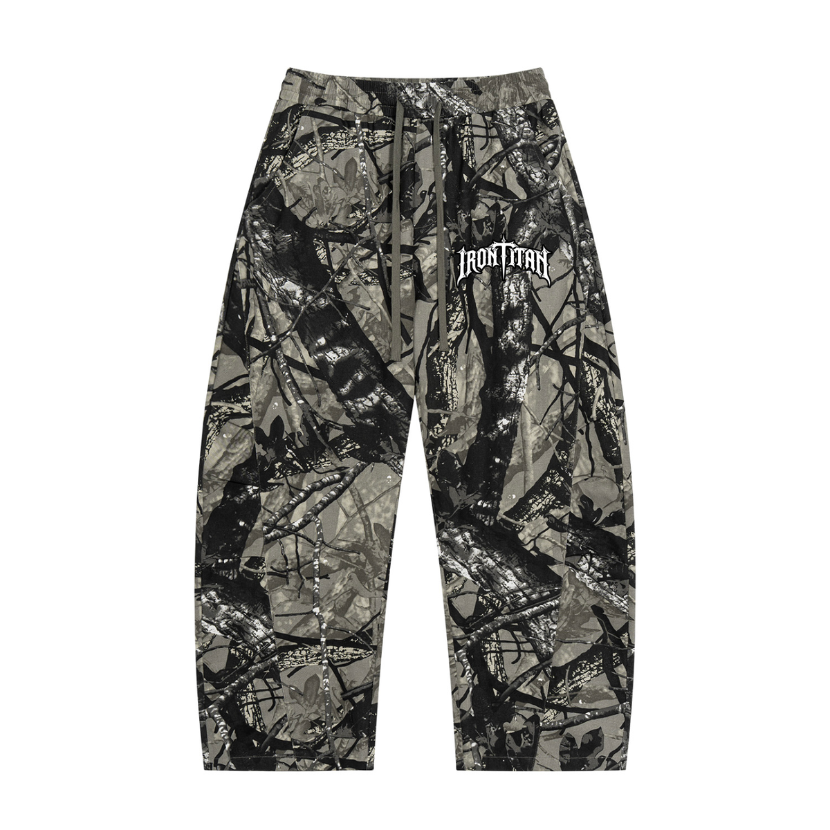 Unisex Iron Titan Tree Camo Barrel Leg Pants