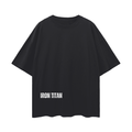 Oversize Deep Drop Shoulder Tee - 190 GSM - Black