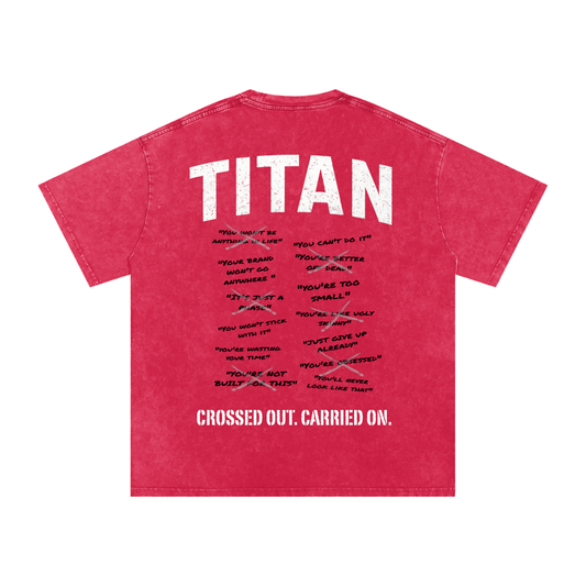 Crossed Out. Carried on. Oversized Cotton T-Shirt