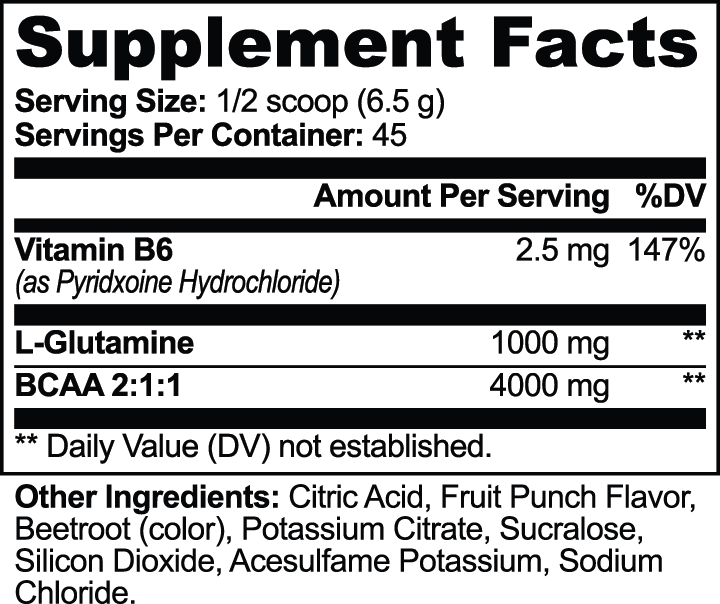 Ares' BCAA Shock Powder (Fruit Punch)