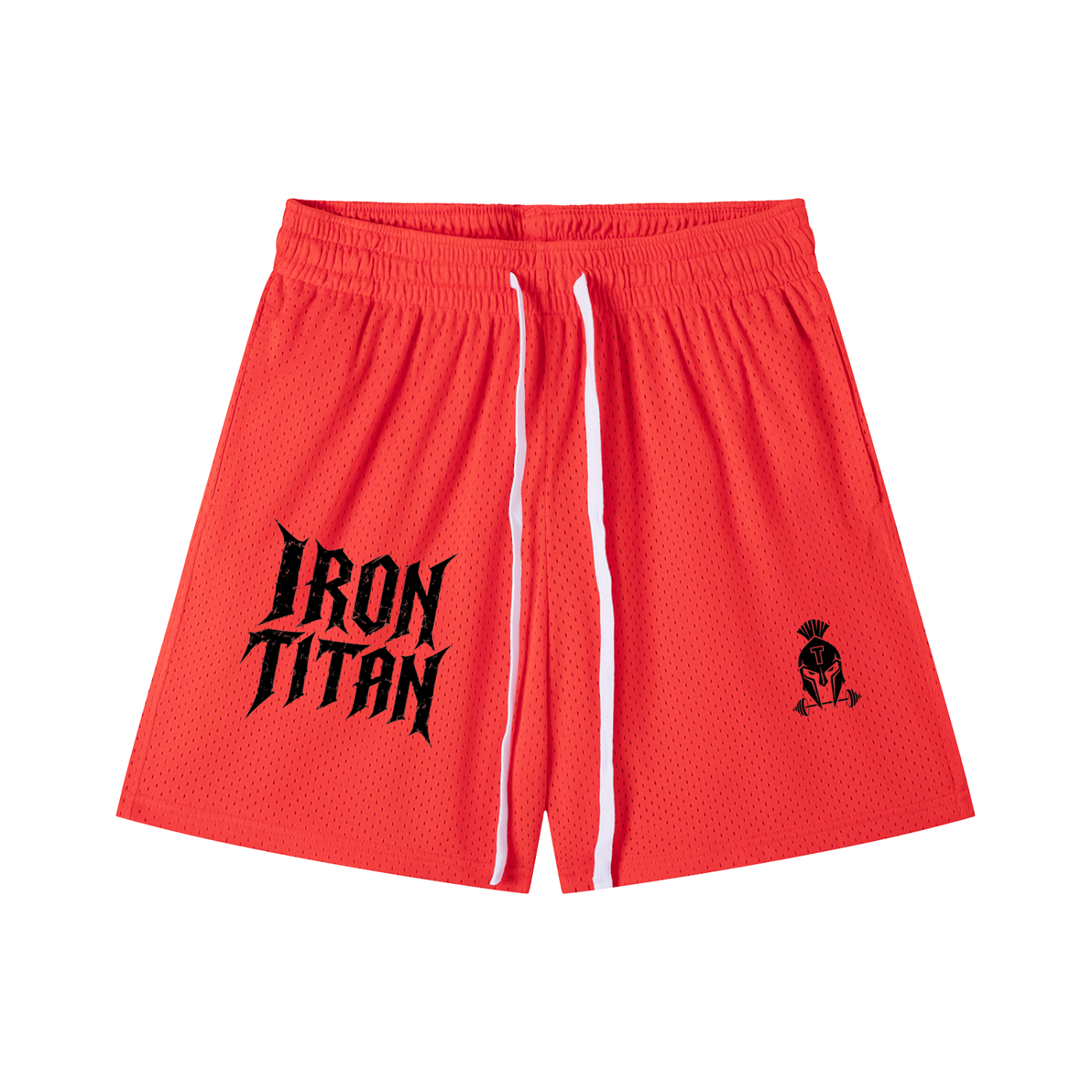 Iron Titan Drawstring Shorts (Orange/Black)