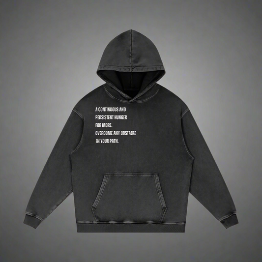 Acid Wash Oversize "Persistence" Hoodie - 420 GSM