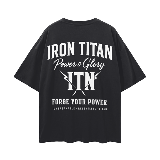 "Power & Glory"  Loose Drop Shoulder T-Shirt