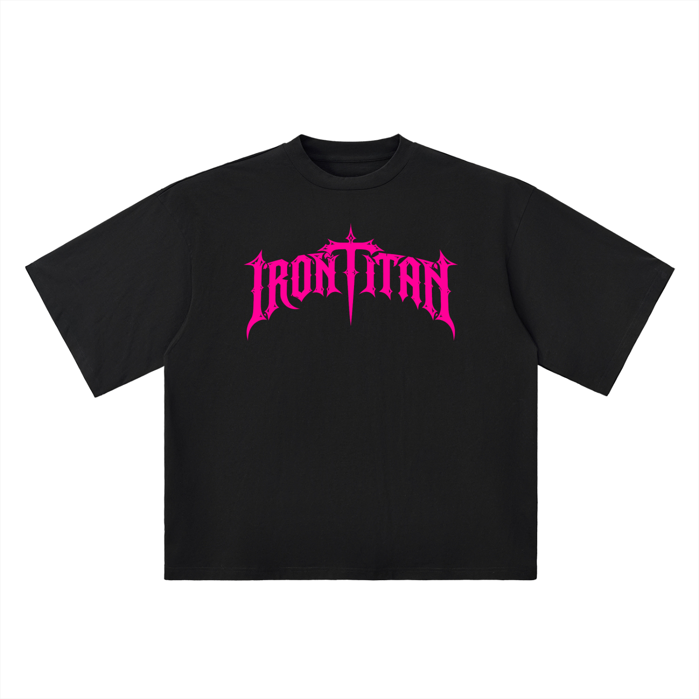 Oversized War Crown Drop Shoulder T-Shirt (Pink)
