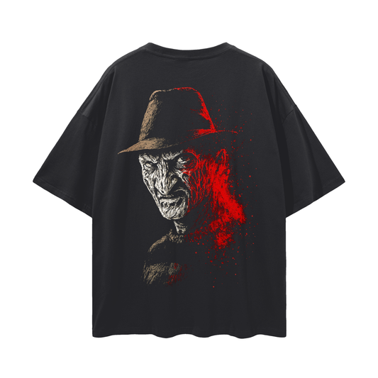 Nightmare on Lift Street Loose Drop Shoulder T-Shirt