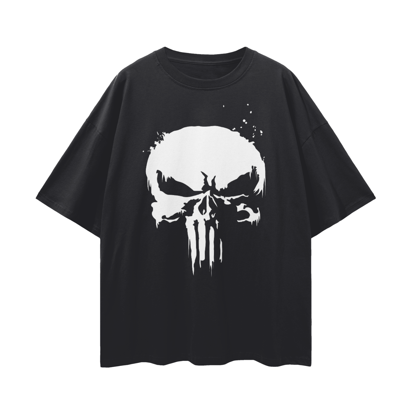 Oversize Punisher Deep Drop Shoulder Tee - 190 GSM