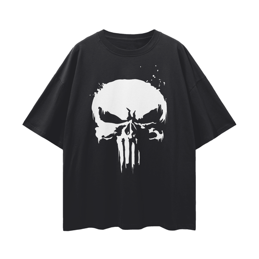 Oversize Punisher Deep Drop Shoulder Tee - 190 GSM
