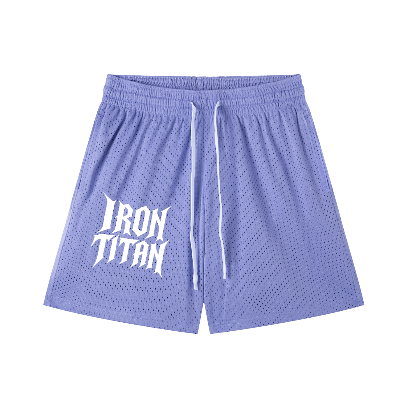 Iron Titan Drawstring Shorts (Purple/White)