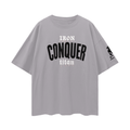 Oversize CONQUER Deep Drop Shoulder Tee - 190 GSM