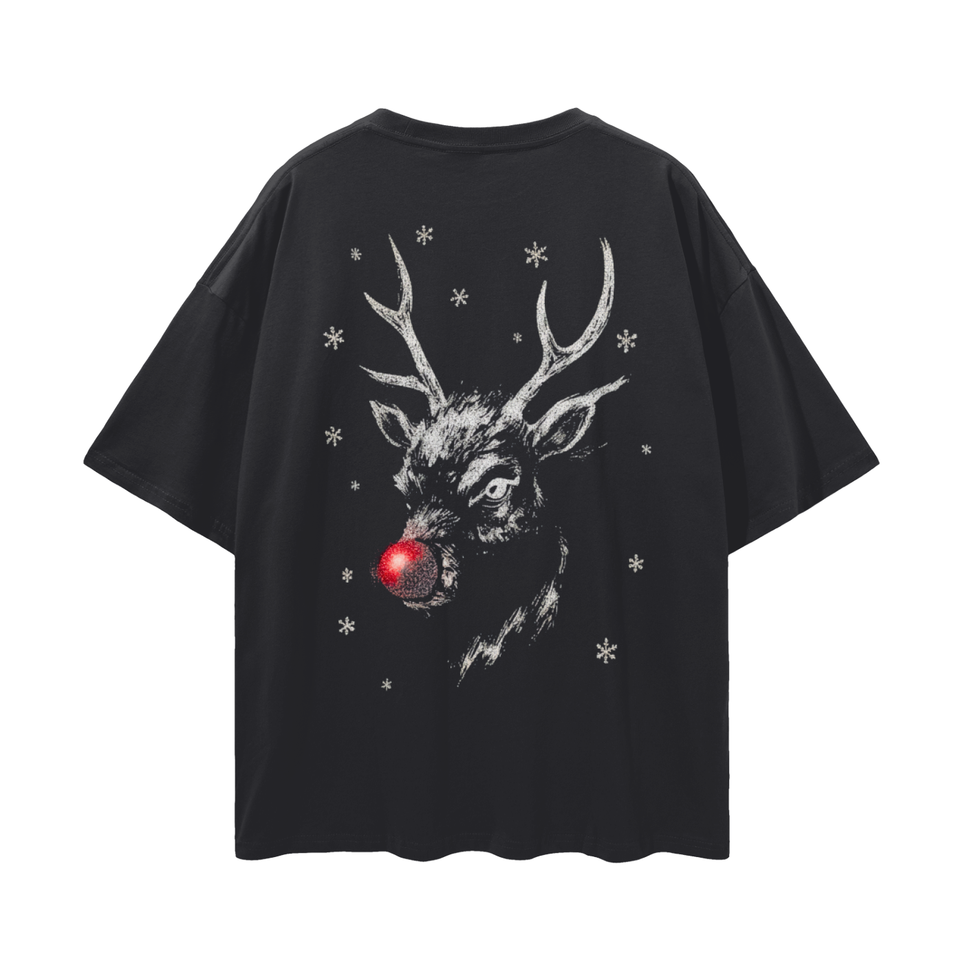 Reindeer Gains Loose Drop Shoulder T-Shirt