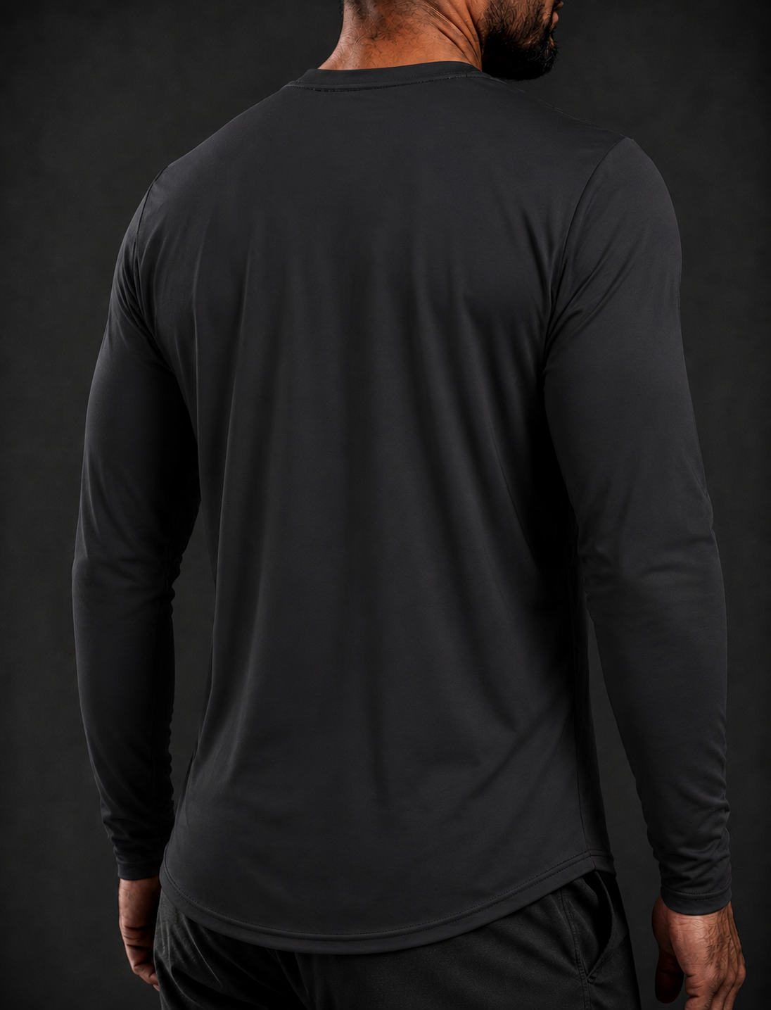 Men's Black Lightweight Performance Longsleeve Tee