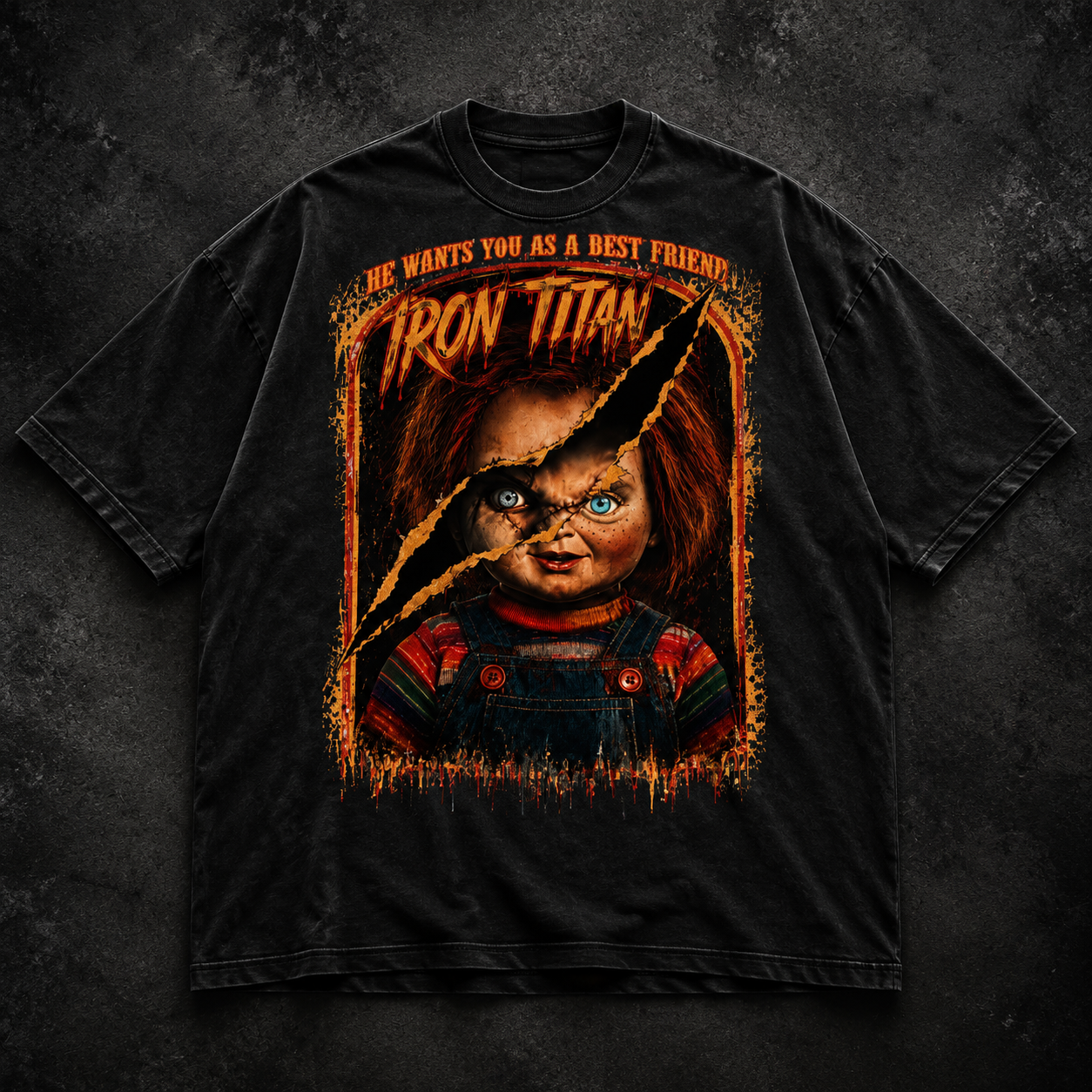 Oversized Toybox Terror Drop Shoulder T-Shirt