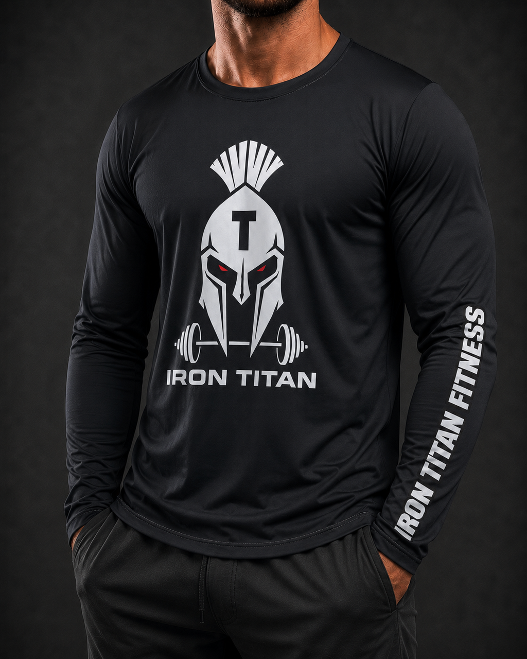 Men's Black Lightweight Performance Longsleeve Tee