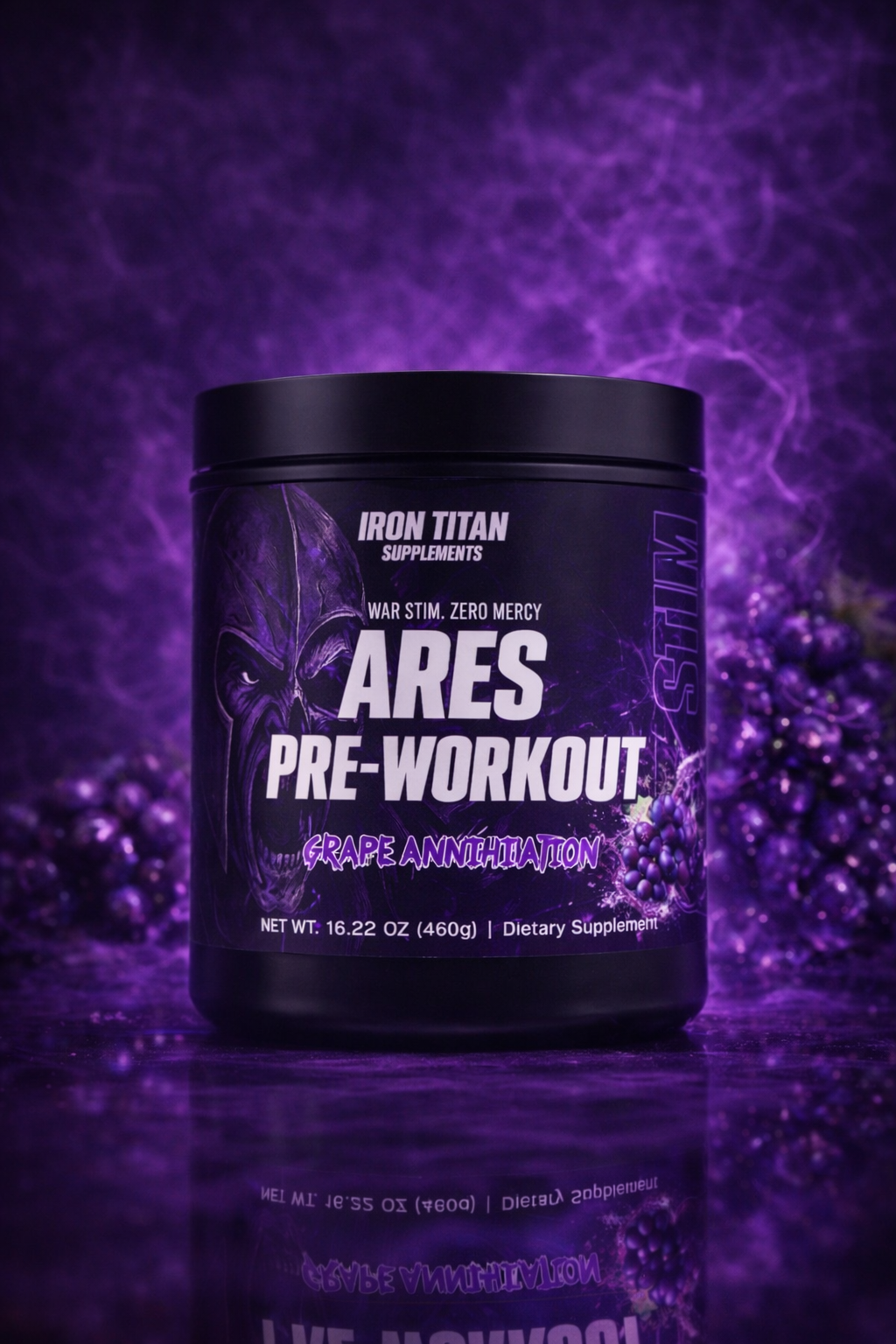 Ares' Pre-Workout (Grape Annihilation) HIGH STIM