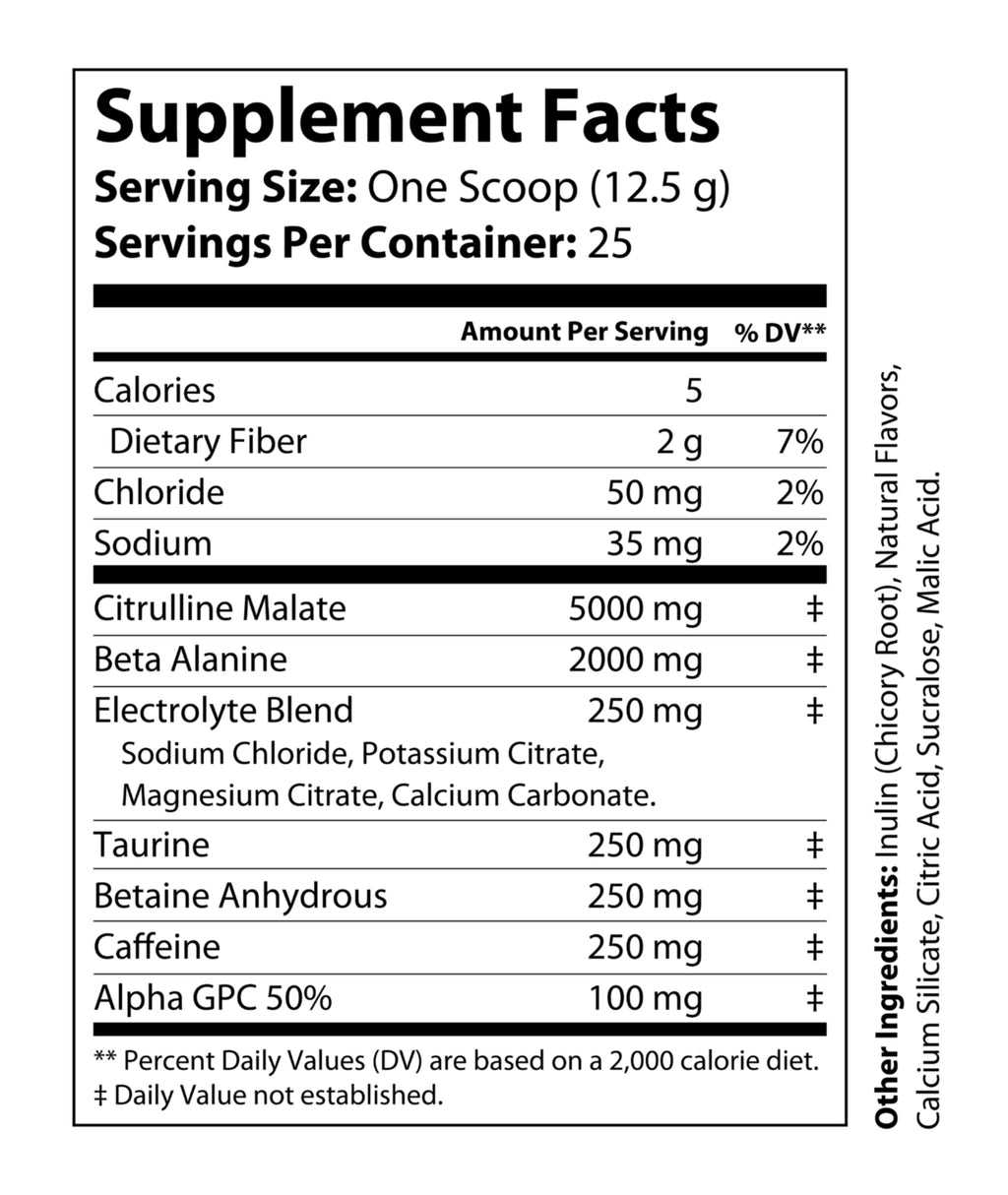 Zeus' Pre-Workout (Citrus Blast)
