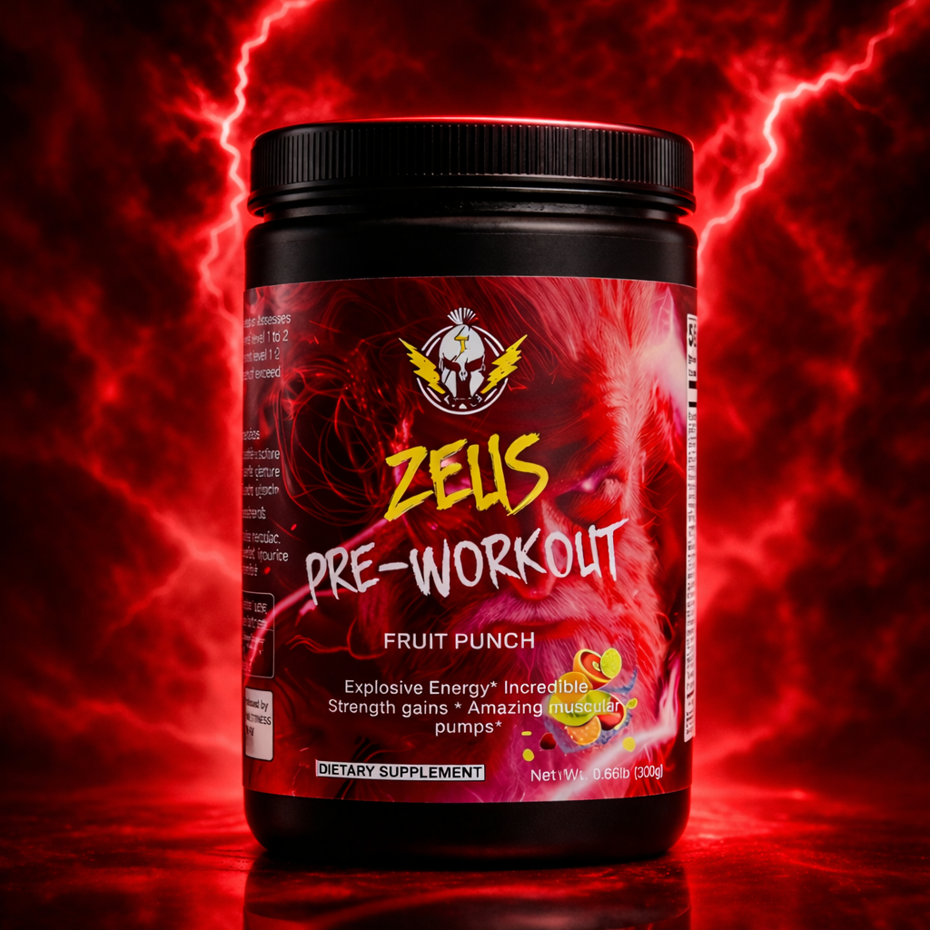 Zeus' Nitric Shock Pre-Workout Powder (Fruit Punch)