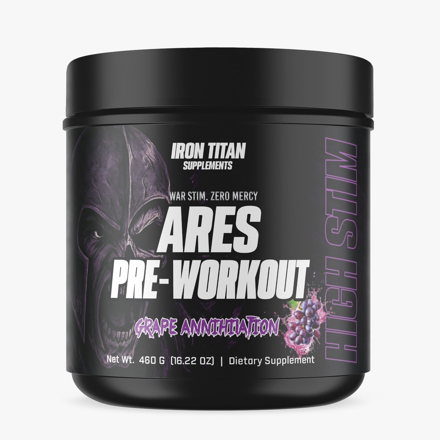 Ares' Pre-Workout (Grape Annihilation) HIGH STIM