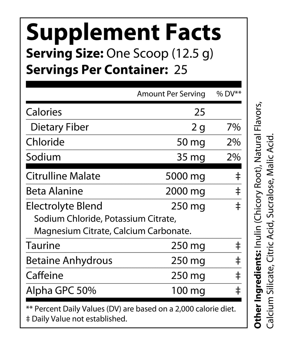 Ares' PUMP Pre-Workout (Peach Rings)