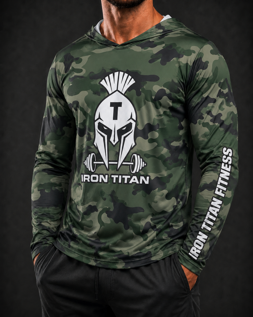 Men's Old School Camo Performance Hoodie