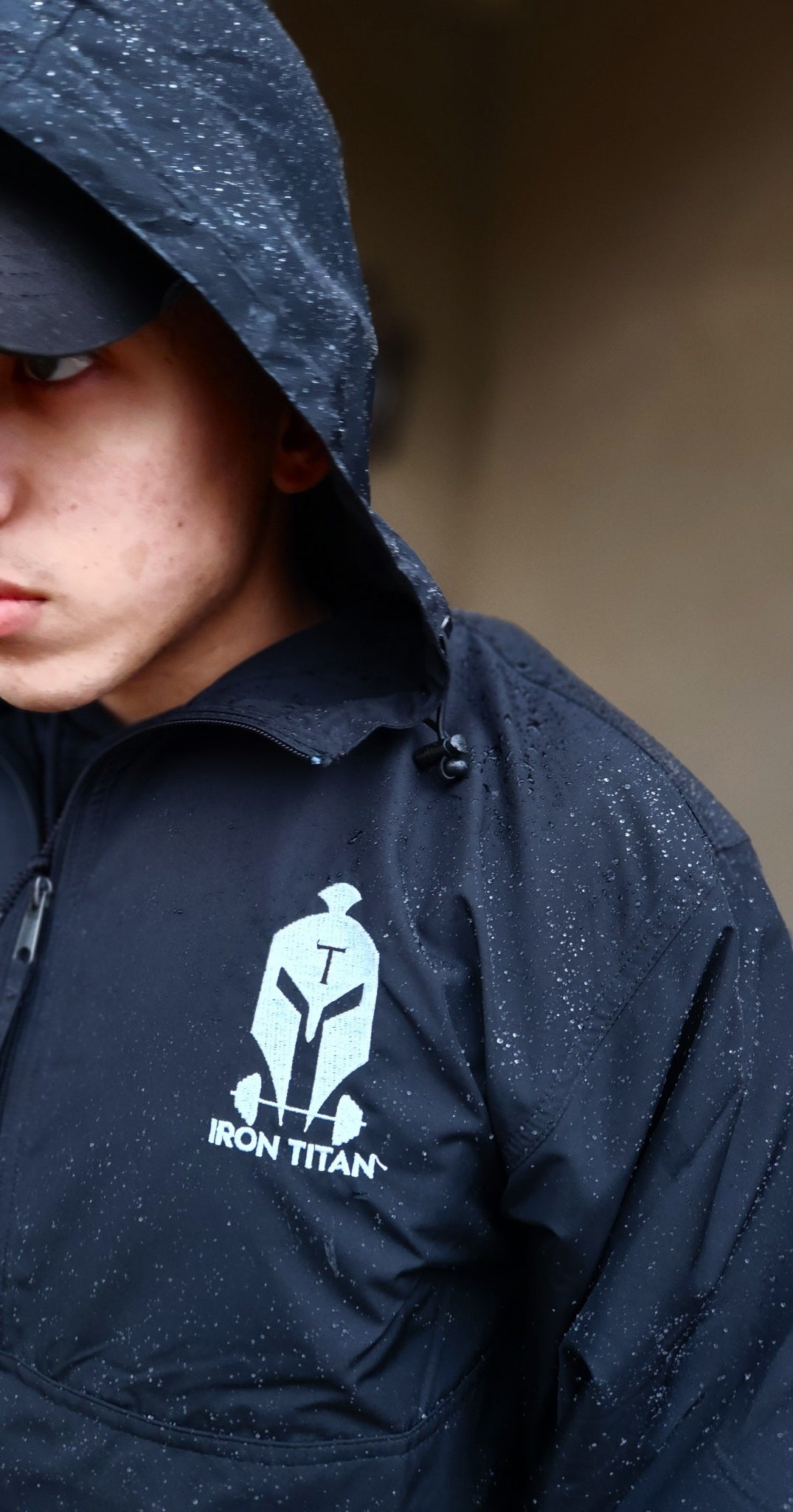 Embroidered Iron Titan/Champion Windbreaker