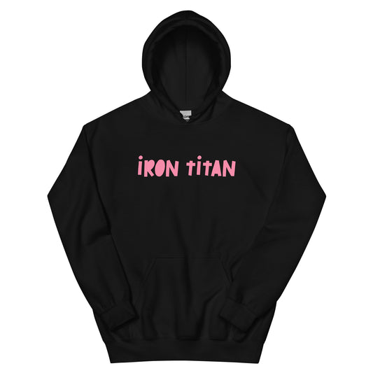 Women's Pink Letter Hoodie